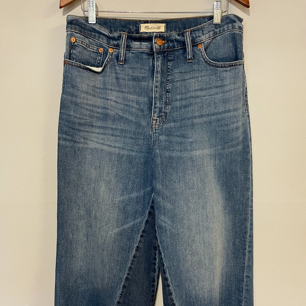 Madewell Wide Leg Crop Jeans, Size 31, Like New, 98% Cotton, 2% Elastane